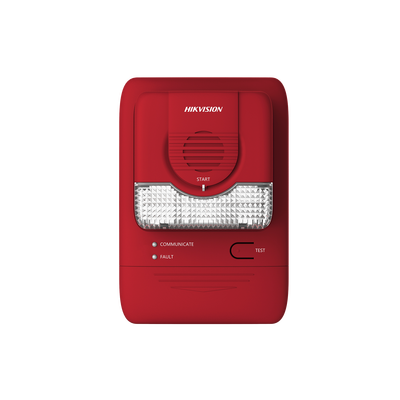 HIKVISION - (HikFire) Alarma de Sonido y Luz / Comunicación LoRa / Alarma ≥ 85 dB / Instalación en Pared