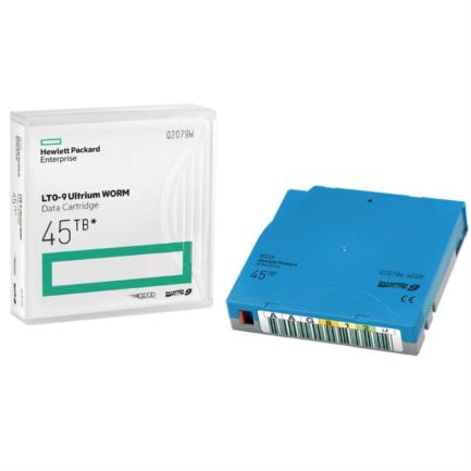 HP ENTERPRISE - Cartucho de Datos HPE LTO-9 Ultrium de 45 TB RW con Etiqueta Personalizada con Carcasas