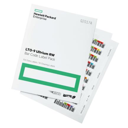 HP ENTERPRISE - Paquete de Etiquetas de Código de Barras HPE LTO-9 Ultrium RW