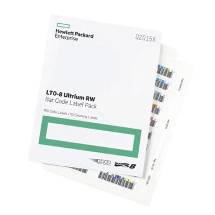 HP ENTERPRISE - Etiquetas HPE LTO-8 Ultrium RW Bar Code Pack