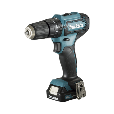 MAKITA - Taladro Combinado de 12Vcc, con tecnología CXT, (Incluye 2 Baterías y Cargador Rápido, Maletín plástico).