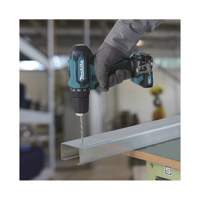 MAKITA - Taladro Combinado de 12Vcc, con tecnología CXT, (Incluye 2 Baterías y Cargador Rápido, Maletín plástico).