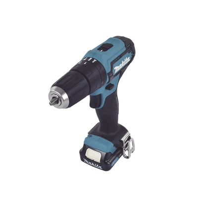 MAKITA - Taladro inalámbrico Percutor de 12 V, 3/8 de 0-450 0-1700 RPM, incluye 2 batería LI-ION de 1.5 AH, Cargador y Maletín