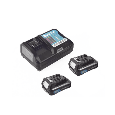 MAKITA - Taladro inalámbrico Percutor de 12 V, 3/8 de 0-450 0-1700 RPM, incluye 2 batería LI-ION de 1.5 AH, Cargador y Maletín