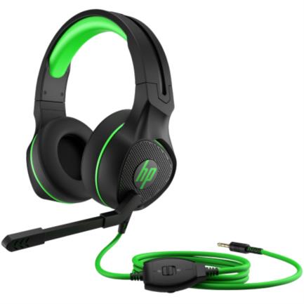 HEWLETT PACKARD - Audífonos HP USB LED 400 Pavillion Gaming Color Negro-Verde