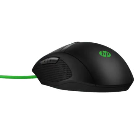 HEWLETT PACKARD - Mouse HP 300 Pavilion Gaming 5000 dpi Color Negro-Verde