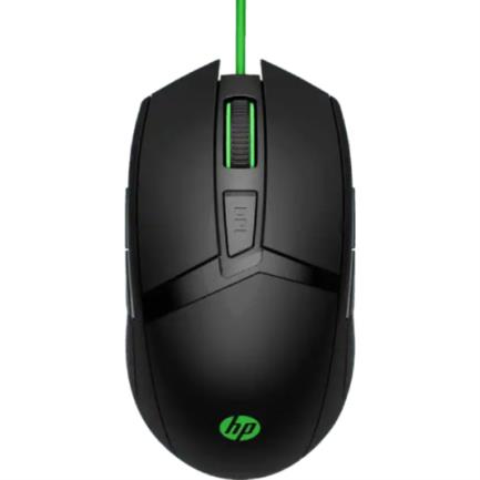 HEWLETT PACKARD - Mouse HP 300 Pavilion Gaming 5000 dpi Color Negro-Verde