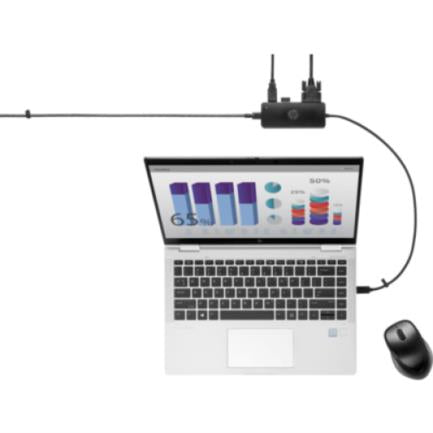 HEWLETT PACKARD - Adaptador HP USB-C Travel Hub G2 Color Negro