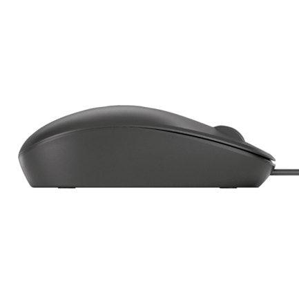 HEWLETT PACKARD - Mouse HP 125 Alámbrico USB Negro Sensor Óptico 1200 DPI 3 Botones Cable 1.8 m Compatible Con Windows