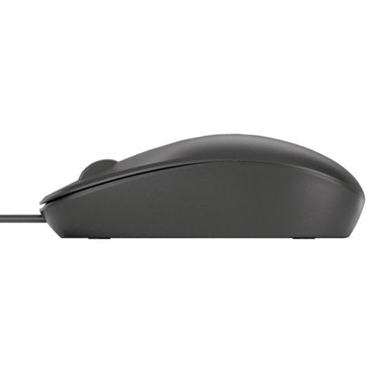 HEWLETT PACKARD - Mouse HP 125 Alámbrico USB Negro Sensor Óptico 1200 DPI 3 Botones Cable 1.8 m Compatible Con Windows
