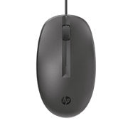 HEWLETT PACKARD - Mouse HP 125 Alámbrico USB Negro Sensor Óptico 1200 DPI 3 Botones Cable 1.8 m Compatible Con Windows