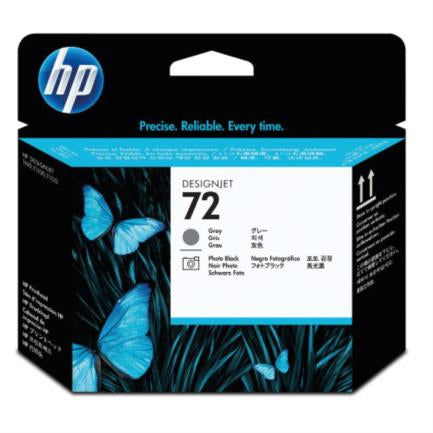 HEWLETT PACKARD - Cabezal HP LF de Impresión 72 Color Gris-Negro Fotográfico