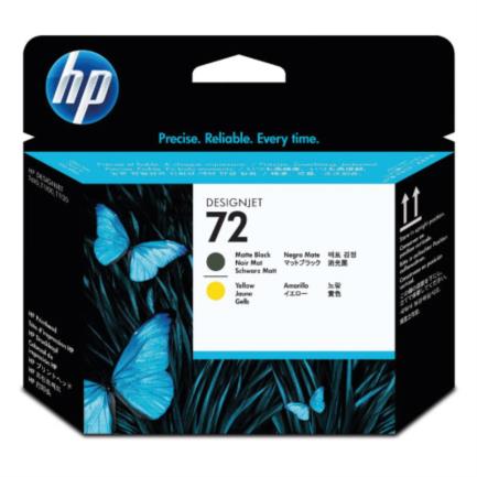 HEWLETT PACKARD - Cabezal HP LF de Impresión 72 Color Negro Mate-Amarillo