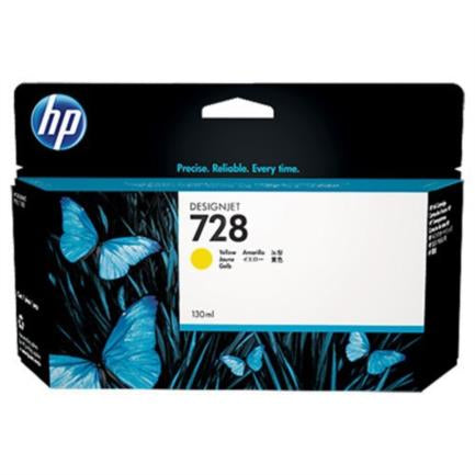 HEWLETT PACKARD - Tinta HP LF 728 DesignJet Amarillo 130ML