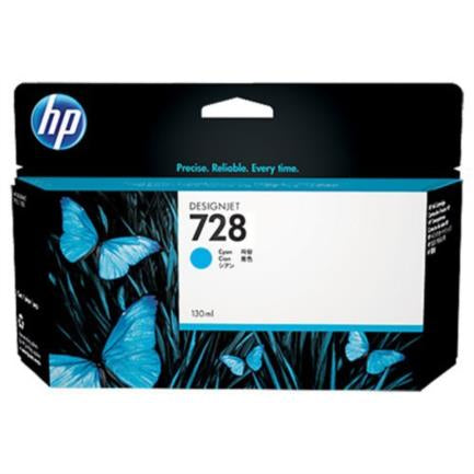 HEWLETT PACKARD - Tinta HP LF 728 DesignJet Cyan 130ML