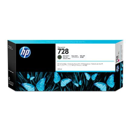 HEWLETT PACKARD - Tinta HP LF 728 DesignJet Negro Mate 300ML