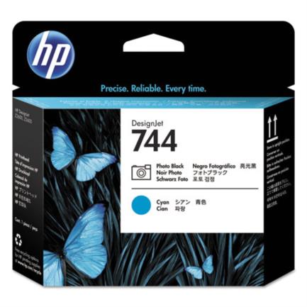 HEWLETT PACKARD - Cabezal HP LF 744 DesignJet Negro Foto/Cyan