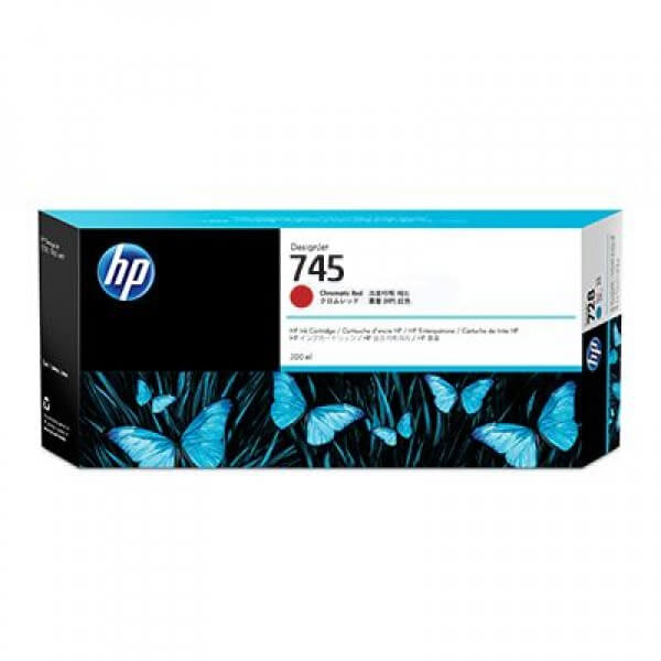 HEWLETT PACKARD - Tinta HP LF 745 DesignJet Rojo Cromatico 300ML