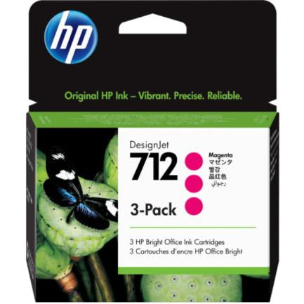 HEWLETT PACKARD - Tinta HP LF DesignJet 712 3 Pack 29ml Color Magenta
