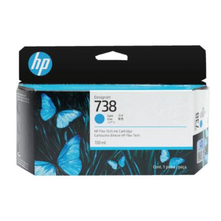 HEWLETT PACKARD - Tinta HP DesignJet 738 130ml Color Cian