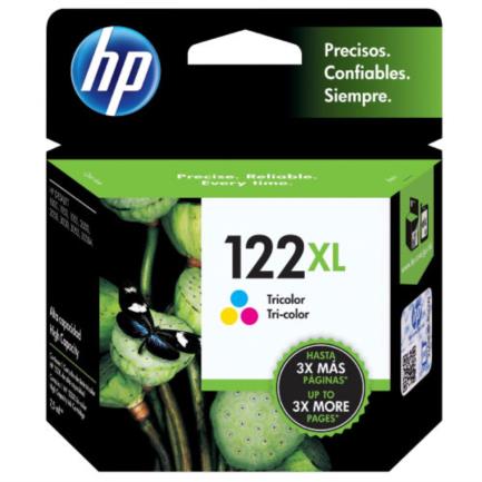 HEWLETT PACKARD - Tinta HP 122XL Tricolor DeskJet 1000/2000/2050/3050