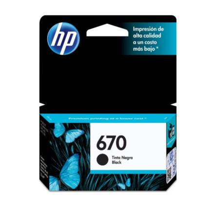 HEWLETT PACKARD - Tinta HP 670 Negro