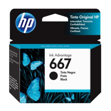 HEWLETT PACKARD - Tinta HP Original Ink Advantage 667 Color Negro