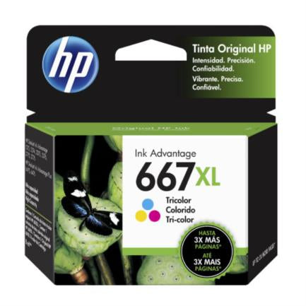 HEWLETT PACKARD - Tinta HP Original Advantage 667XL Alto Rendimiento Tricolor