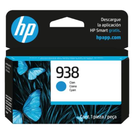 HEWLETT PACKARD - Tinta HP Original 938 Rendimiento 800 Páginas Color Cian