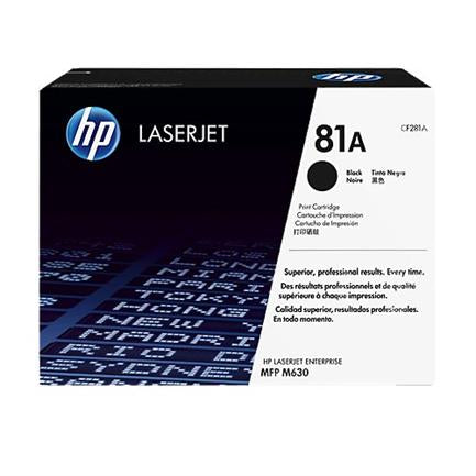 HEWLETT PACKARD - Toner HP LaserJet 81A Negro