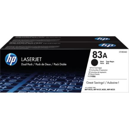 HEWLETT PACKARD - Toner HP LaserJet 83A Negro Dual Pack