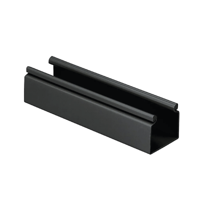 PANDUIT - Canaleta FiberRunner™ 2X2 sin Tapa, de PVC Rígido, Sin Orificios de Montaje, Color Negro, 1.8 m de Largo