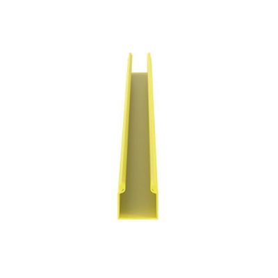 PANDUIT - Canaleta FiberRunner™ 2X2 sin Tapa, de PVC Rígido, Color Amarillo, 1.8 m de Largo