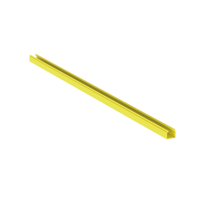 PANDUIT - Canaleta FiberRunner™ 2X2 sin Tapa, de PVC Rígido, Color Amarillo, 1.8 m de Largo