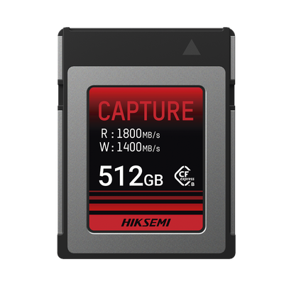 HIKSEMI BY HIKVISION - Memoria CFexpress tipo B / Clase 10 de 512 GB / Especializada para Cámaras de Fotografía y Video  / 1800 MB/s Lectura / 1700 MB/s Escritura