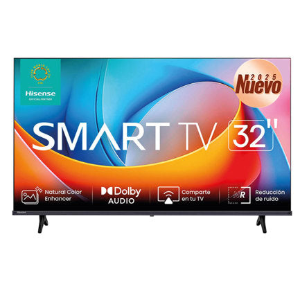 HISENSE - Televisor Hisense 32" A4KV Smart TV HD Resolución 1366x768 WiFi/HDMI/USB Full Array
