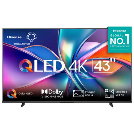 HISENSE - Televisor Hisense 43" QD6N QLed VIDAA UHD 4K