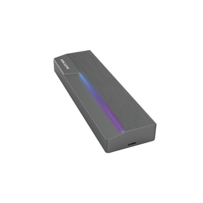 HIKSEMI BY HIKVISION - Carcasa para SSD M.2 y SATA (Enclosure) / Conector USB-C / ASUS Aura RGB SYNC  / Hasta 10 Gbps / Tamaños: 2242, 2260 y 2280