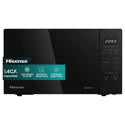 HISENSE - Horno Microondas Hisense Inverter 1.4 cucft Negro
