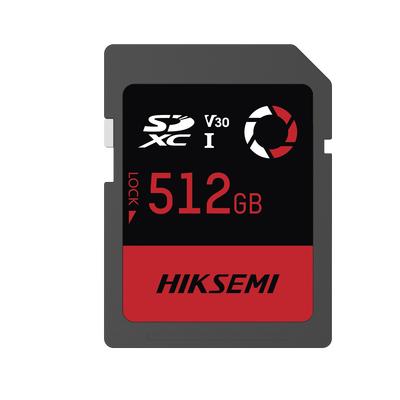 HIKSEMI BY HIKVISION - Memoria SD / Clase 10 de 512 GB / Especializada Para Drones Comerciales, Cámaras de Fotografía y Video  / 180 MB/s Lectura / 150 MB/s Escritura