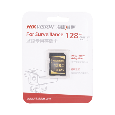 HIKVISION - Memoria SD Clase 10 de 128 GB / Especializada Para Videovigilancia