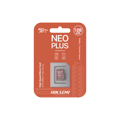 HIKSEMI BY HIKVISION - Memoria microSD / Clase 10 de 128 GB / Especializada Para Videovigilancia (Uso 24/7) / Compatibles con cámaras HIKVISION y Otras Marcas / 95 MB/s Lectura / 50 MB/s Escritura