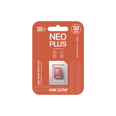 HIKSEMI BY HIKVISION - Memoria microSD / Clase 10 de 32 GB / Especializada Para Videovigilancia (Uso 24/7) / Compatibles con cámaras HIKVISION y Otras Marcas / 95 MB/s Lectura / 25 MB/s Escritura