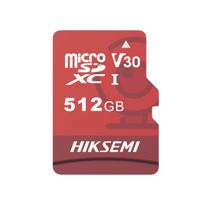 HIKSEMI BY HIKVISION - Memoria MicroSD / Clase 10 de 512 GB / Especializada Para Videovigilancia (Uso 24/7) / Compatibles con cámaras HIKVISION y Otras Marcas / 95 MB/s Lectura / 60 MB/s Escritura
