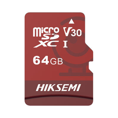 HIKSEMI BY HIKVISION - Memoria microSD / Clase 10 de 64GB / Especializada Para Videovigilancia (Uso 24/7) / Compatibles con cámaras HIKVISION y Otras Marcas / 95 MB/s Lectura / 40 MB/s Escritura