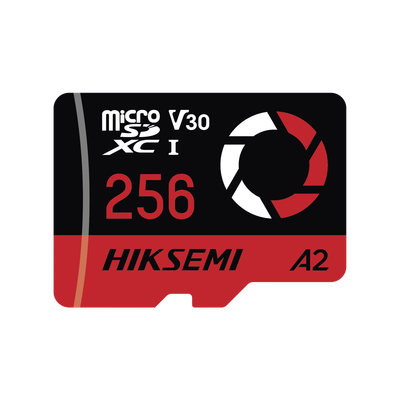 HIKSEMI BY HIKVISION - Memoria MicroSD / Clase 10 de 256 GB / Especializada Para Drones Comerciales, Cámaras de Fotografía y de Video / 180 MB/s Lectura / 150 MB/s Escritura