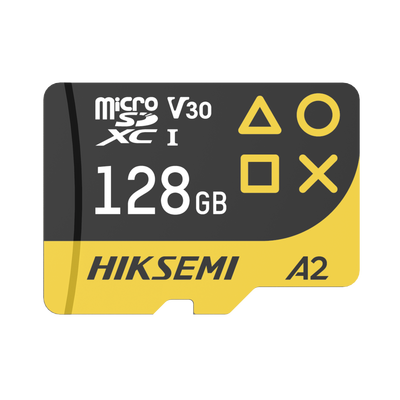 HIKSEMI BY HIKVISION - Memoria microSDXC / 128GB / Velocidad 200MB/s Lectura / 150MB/s Escritura / V30 U3 A2 / Gaming / Compatibilidad Amplia