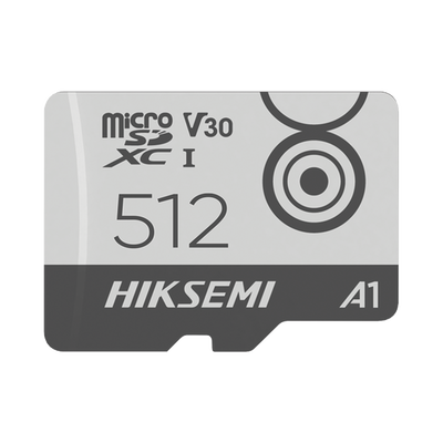 HIKSEMI BY HIKVISION - Memoria MicroSD / Clase 10 de 512 GB / Especializada Para Videovigilancia Movil (Uso 24/7) / Soporta Altas Temperaturas / 95 MB/s Lectura / 55 MB/s Escritura