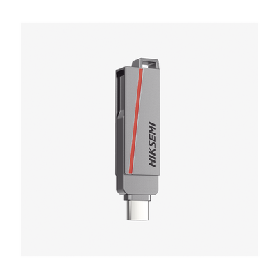 HIKSEMI BY HIKVISION - Memoria USB Dual de 128 GB / USB-C y USB-A / Transferencia de Alta Velocidad / Metálica / Compatible con Dispositivos Móviles, Windows, Mac y Linux