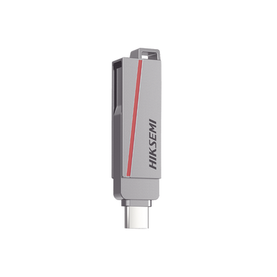 HIKSEMI BY HIKVISION - Memoria USB Dual de 256 GB / USB-C y USB-A / Transferencia de Alta Velocidad / Metálica / Compatible con Dispositivos Móviles, Windows, Mac y Linux